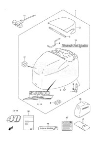 DF 40A drawing Engine Cover