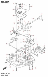 DF225T From 22503F-440001 (E11 - E40)  2024 drawing ENGINE HOLDER (DF200T)