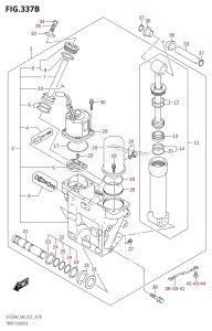 DF250 From 25005F-340001 (E40)  2023 drawing TRIM CYLINDER