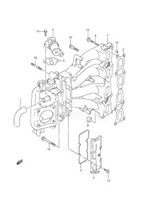 Outboard DF 140 drawing Intake Manifold