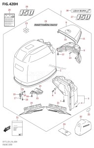 DF175TG From 17502F-610001 (E01 E40)  2016 drawing ENGINE COVER (DF150TG:E40,DF150ZG:E40)