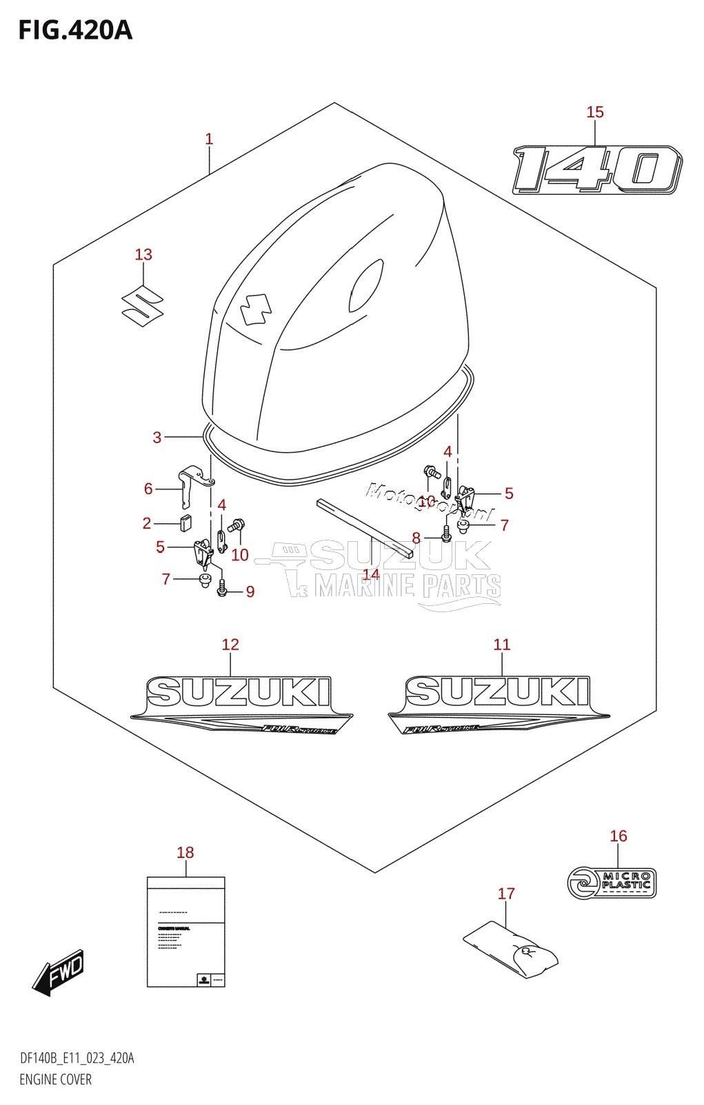 ENGINE COVER (DF140BT,DF140BZ)