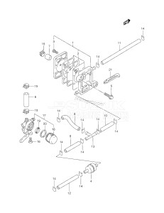 DT4 From 00402-151001 ()  2001 drawing FUEL PUMP