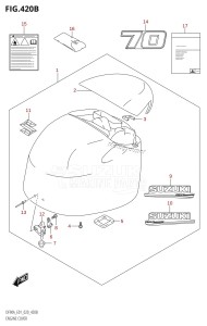 DF100B From 10004F-140001 (E01 E40)  2021 drawing ENGINE COVER (DF70A:E40)