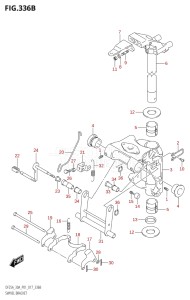 02504F-710001 (2017) 25hp P01-Gen. Export 1 (DF25A  DF25AR  DF25AT  DF25ATH) DF25A drawing SWIVEL BRACKET (DF25AR:P01)