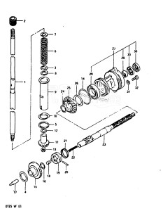 DT25 From 02503-405316-407354 ()  1984 drawing TRANSMISSION