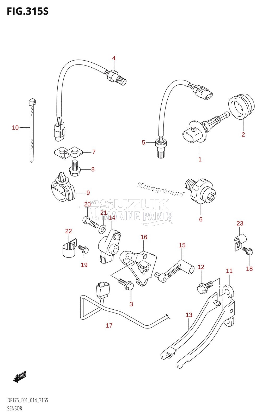 SENSOR (DF175ZG:E40)