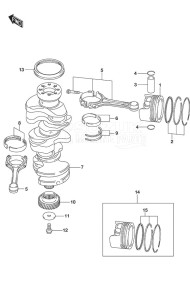 DF 300AP drawing Crankshaft