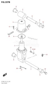 DF100A From 10003F-510001 (E01)  2015 drawing TRIM CYLINDER (DF115AT:E01)