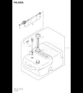 10004F-810001 (2018) 100hp E01 E40-Gen. Export 1 - Costa Rica (DF100BT) DF100B drawing FUEL TANK