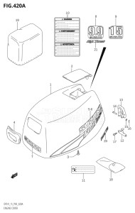 00992F-780001 (2007) 9.9hp P03-U.S.A (DF9.9K7  DF9.9RK7) DF9.9 drawing ENGINE COVER (K4,K5,K6,K7,K8,K9)