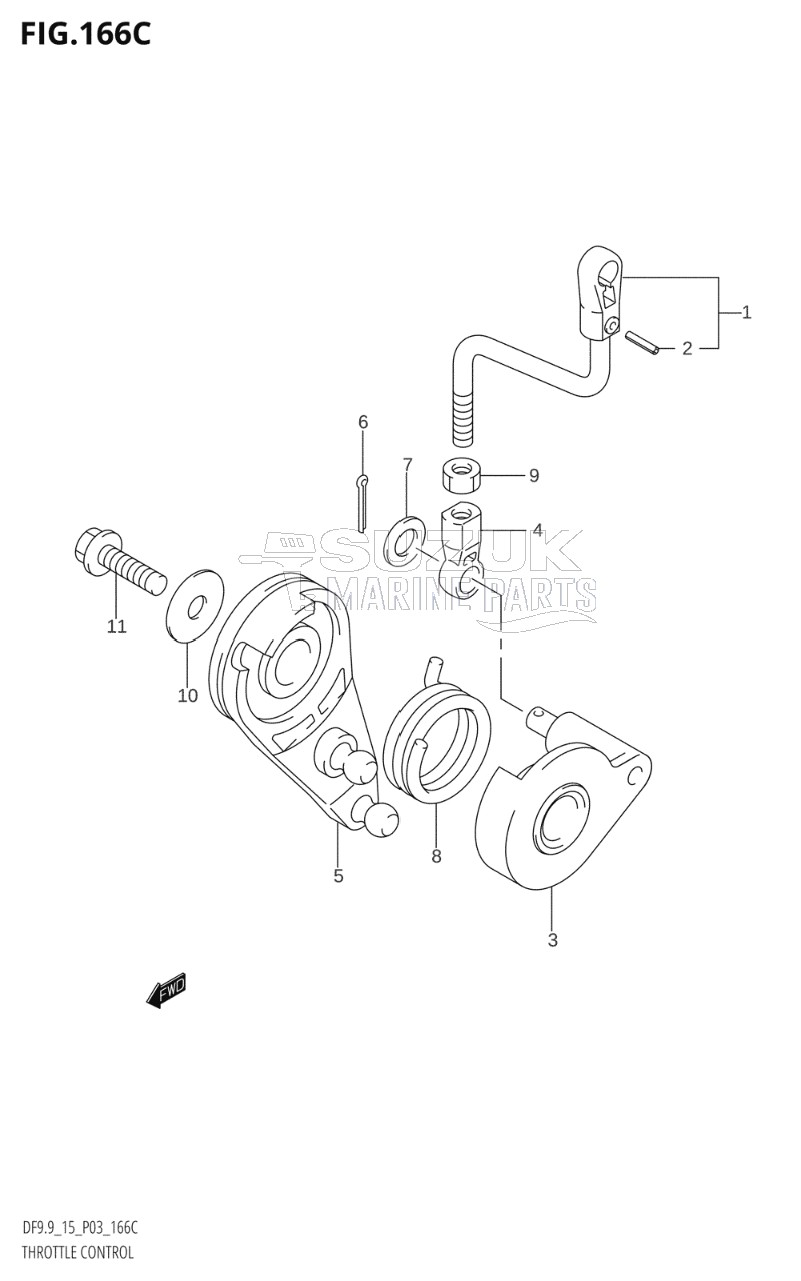 THROTTLE CONTROL (DF9.9R:(K5,K6,K7,K8,K9),DF9.9T:(K8,K9,K10,011))