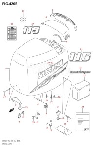 DF100 From 10002F-210001 (E01 E40)  2012 drawing ENGINE COVER (DF115Z:E01)