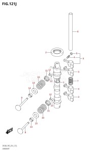 DF9.9B From 00995F-410001 (P03)  2014 drawing CAMSHAFT (DF20AR:P03)