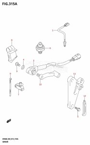 DF50A From 05003F-310001 (E03)  2013 drawing SENSOR (DF40A:E03)