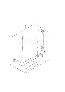 Outboard DF 70A drawing Water Pressure Gauge Sub Kit