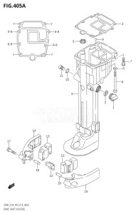 00801F-410001 (2014) 8hp P03-U.S.A (DF8A) DF8A drawing DRIVE SHAFT HOUSING