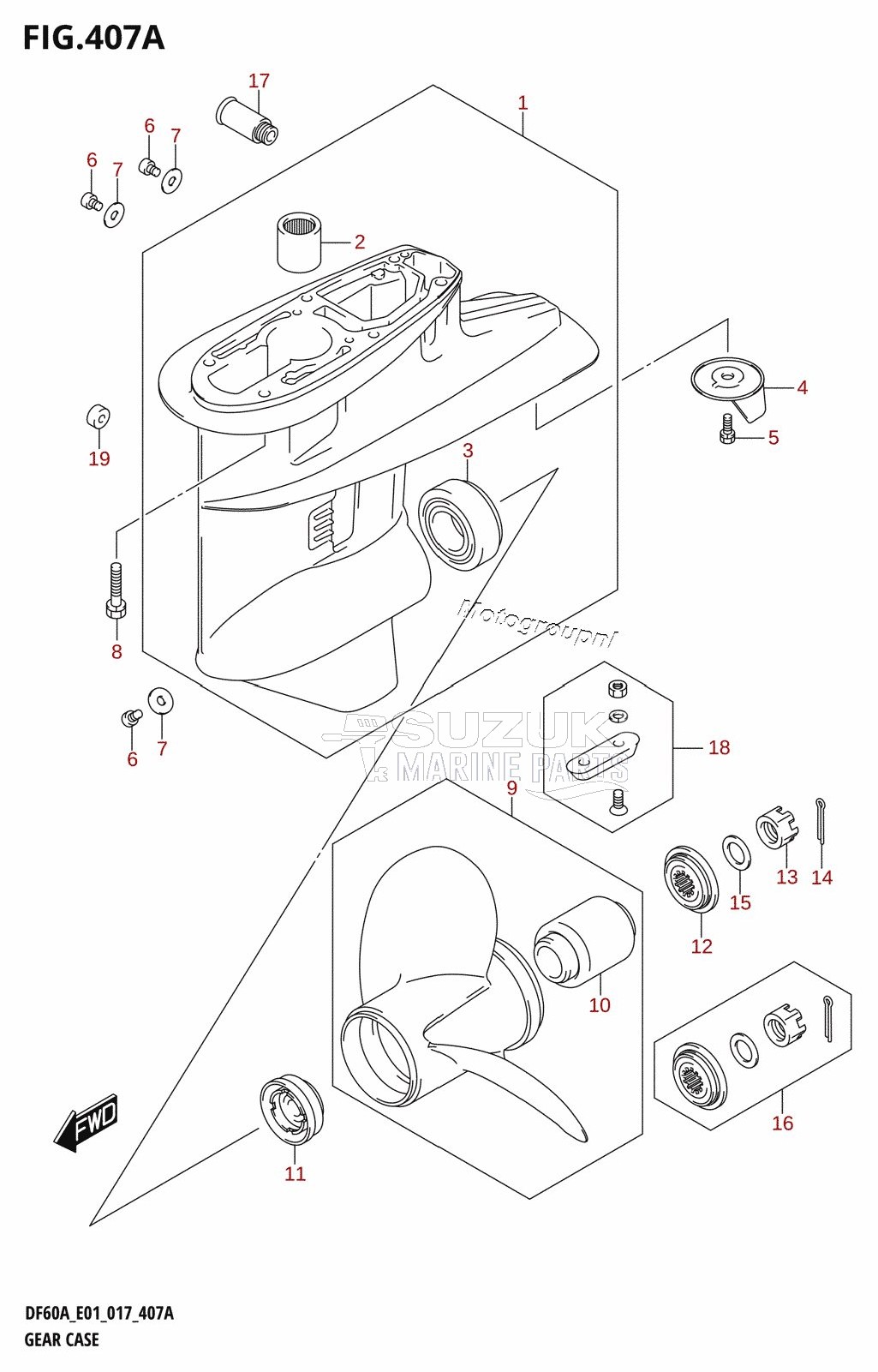 GEAR CASE (DF40A:E01)