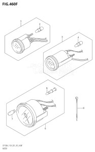 14003Z-410001 (2014) 140hp E01-Gen. Export 1 (DF140AZ) DF140AZ drawing METER (DF115AZ:E40)