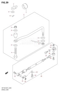 DF140 From 14001F-780001 (E01 E40)  2007 drawing DRAG LINK