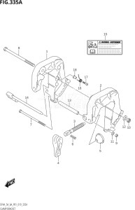 00503F-910001 (2019) 5hp P01-Gen. Export 1 (DF5A) DF5A drawing CLAMP BRACKET