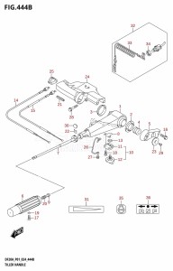 DF9.9B From 00995F-440001 (P01)  2024 drawing TILLER HANDLE (DF20A:P40)