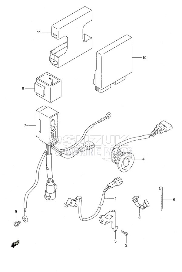 PTT Switch/Engine Control Unit