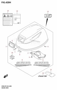 DF9.9B From 00995F-040001 (P01)  2020 drawing ENGINE COVER ((DF15A,DF15AR,DF15AT):022)