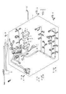 Outboard DF 300A drawing Harness