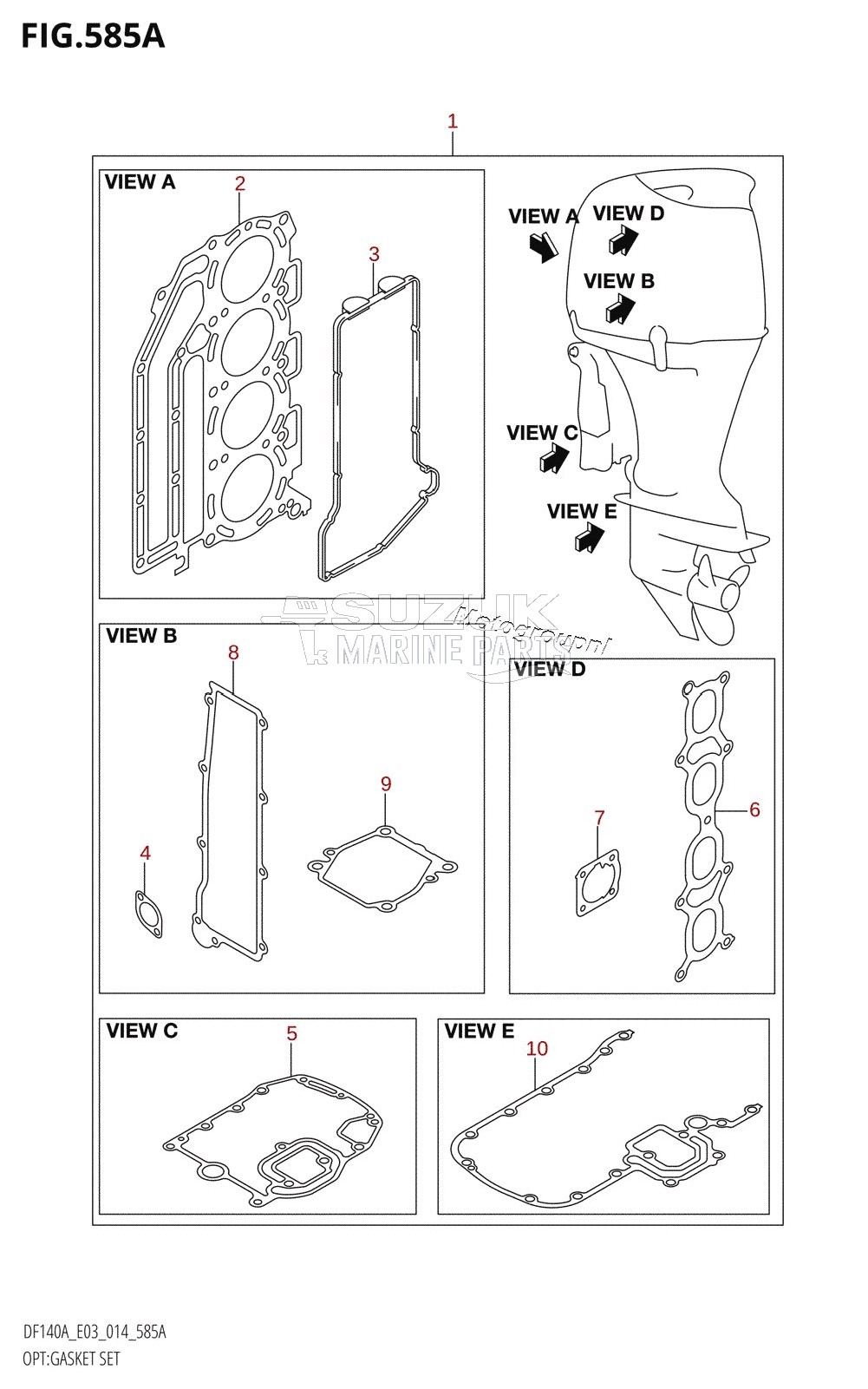 OPT:GASKET SET