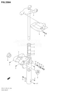 11503F-210001 (2012) 15hp P03-U.S.A (DF15) DF15 drawing SWIVEL BRACKET (DF9.9T:P03)