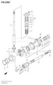 DF100 From 10002F-210001 (E01 E40)  2012 drawing TRANSMISSION (DF115T:E01)