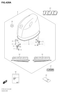 10005F-340001 (2023) 100hp E01-Gen. Export 1 (DF100C) DF100C drawing ENGINE COVER