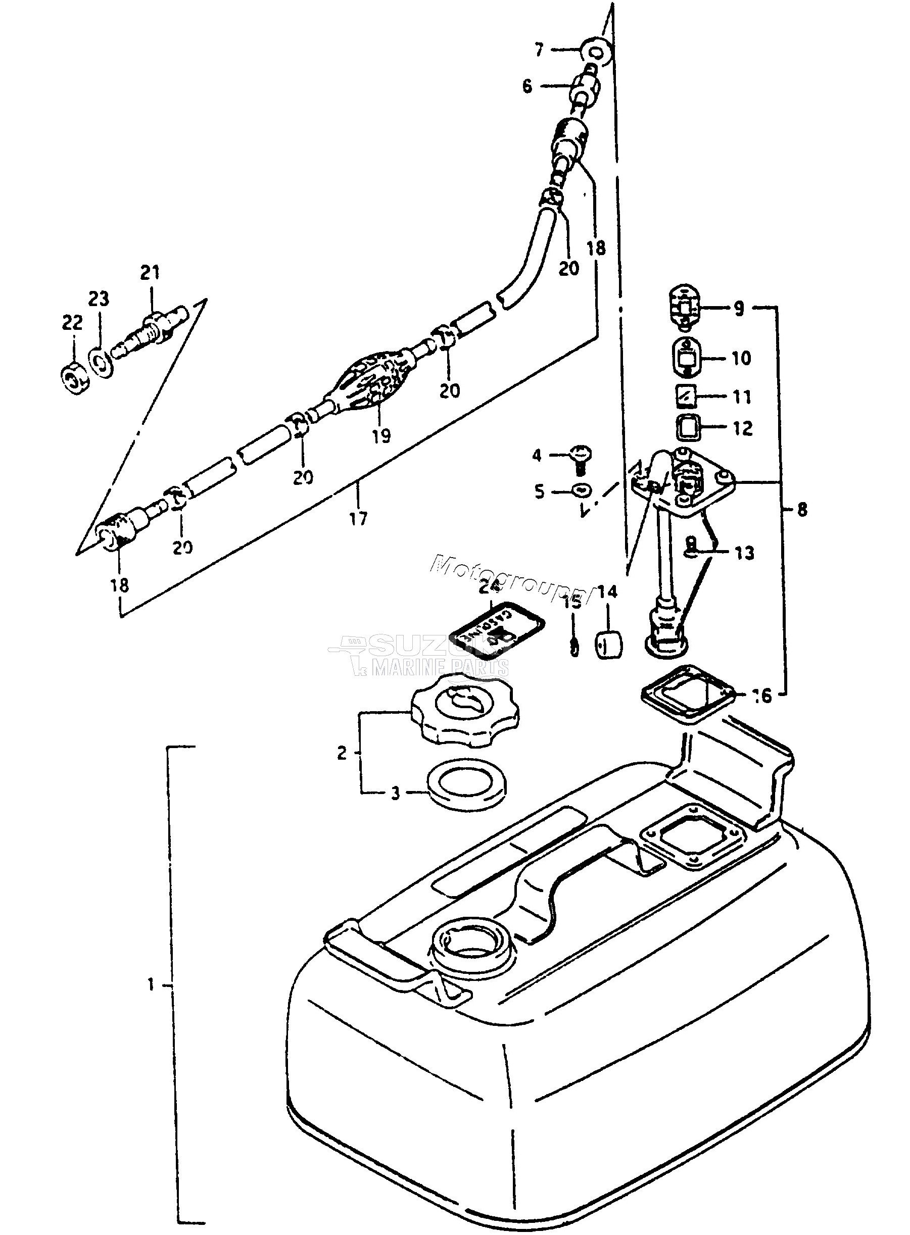 FUEL TANK (GASOLINE /​ MODEL:88,89)