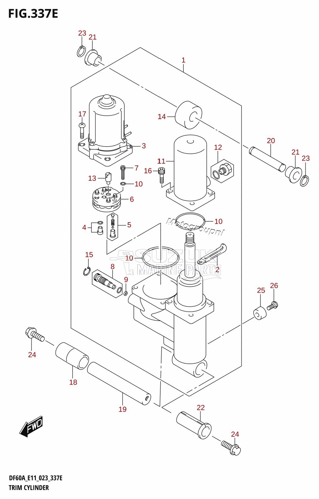 TRIM CYLINDER ((DF50AVT,DF50AVTH,DF60AVT,DF40ASVT,DF60AVTH):(020,021))