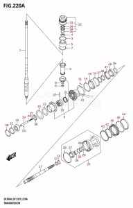 DF300AP From 30002P-910001 (E01 E40)  2019 drawing TRANSMISSION