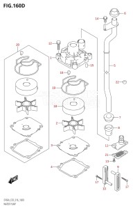 06002F-610001 (2016) 60hp E03-USA (DF60A) DF60A drawing WATER PUMP (DF50AVT:E03)