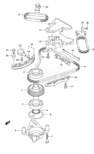 Outboard DF 225 drawing Timing Chain