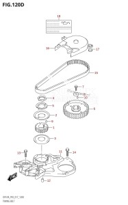 DF9.9A From 00994F-710001 (P03)  2017 drawing TIMING BELT (DF9.9AR:P03)