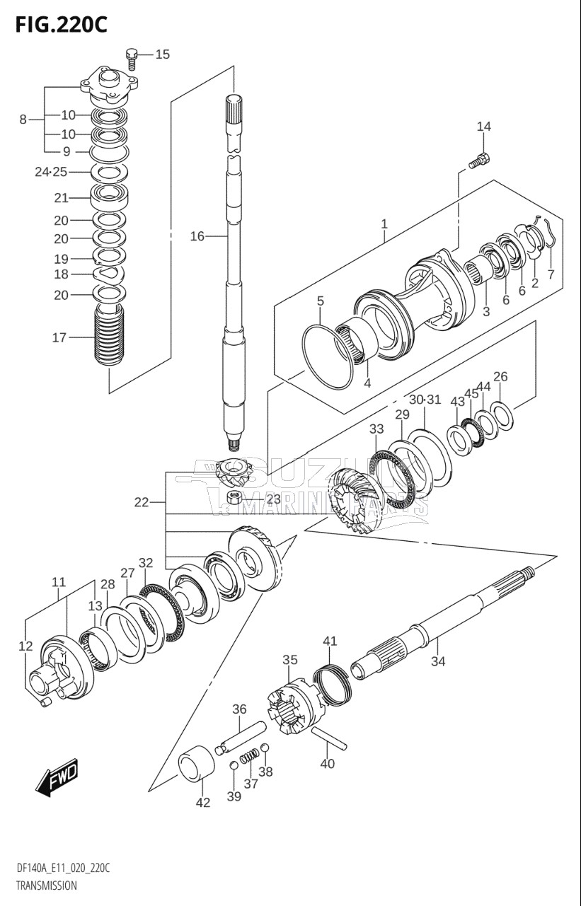 TRANSMISSION (DF115AZ,DF140AZ)