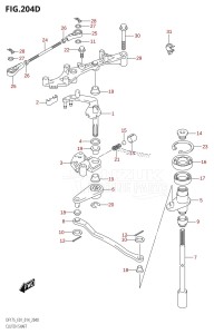 DF175T From 17502F-410001 (E01 E40)  2014 drawing CLUTCH SHAFT (DF150TG:E40)