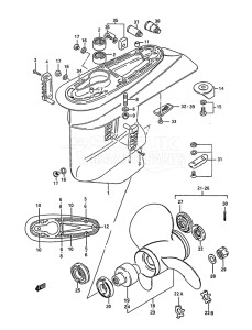 Outboard DT 85 drawing Gear Case