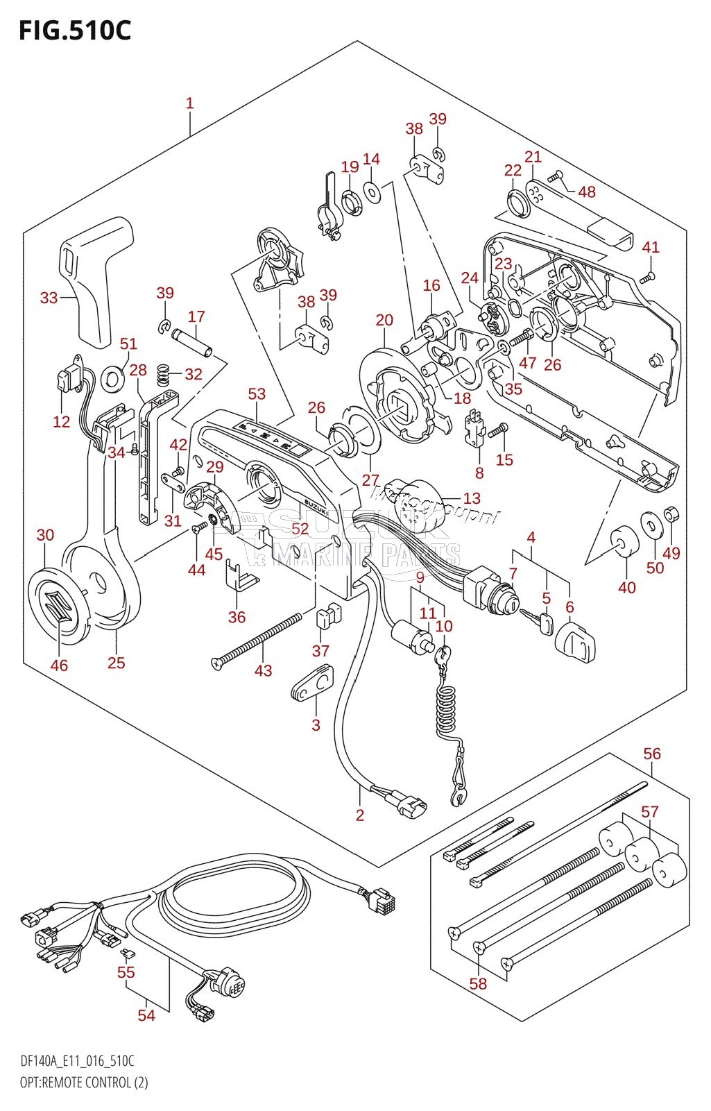 OPT:REMOTE CONTROL (2) (DF115AT:E40)