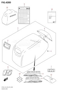 DT9.9A From 00996-910001 (P36 P40 P81)  2019 drawing ENGINE COVER (DT15A:P36,DT15A:P81)