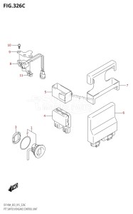 DF115AST From 11504F-510001 (E03)  2015 drawing PTT SWITCH /​ ENGINE CONTROL UNIT (DF115AZ:E03)