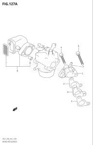 00252F-210001 (2012) 2.5hp P03-U.S.A (DF2.5) DF2.5 drawing INTAKE PIPE / SILENCER