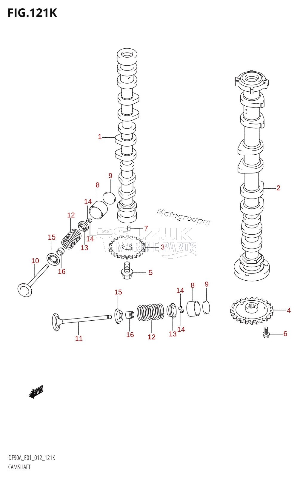 CAMSHAFT (DF90ATH:E40)