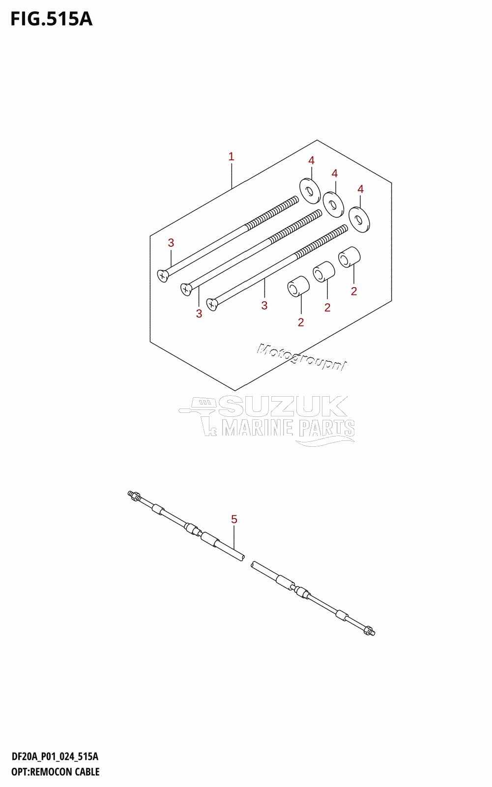 OPT:REMOCON CABLE (DF9.9B,DF9.9BR,DF15A,DF15AR,DF15AT,DF20A,DF20AR,DF20AT)