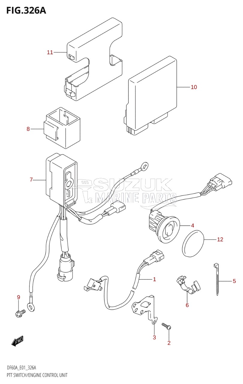 PTT SWITCH / ENGINE CONTROL UNIT