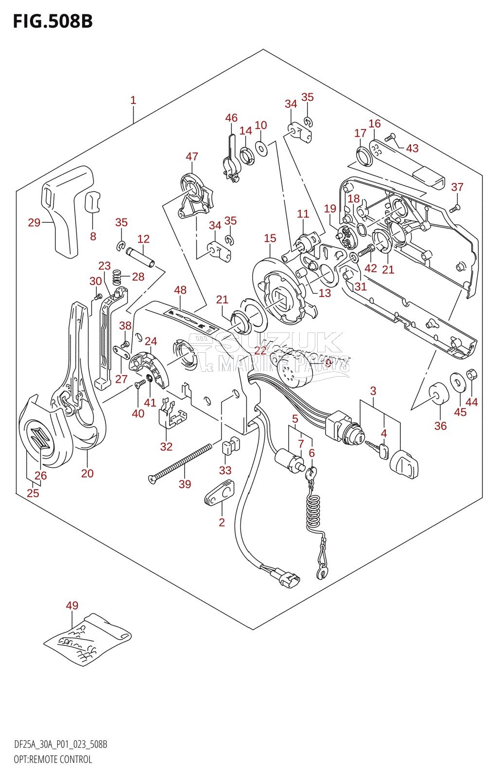 OPT:REMOTE CONTROL ((DF25A,DF30A,DF30AQ):(022,023))